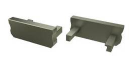 Végzáró standard "A" led profilokhoz BRONZ teli 